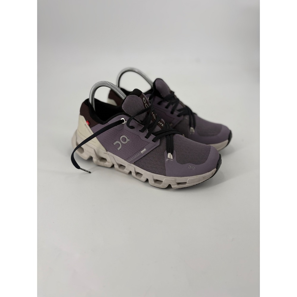 On Cloudflyer Women Running Shoes Purple Grey 71.98092 US 7.5